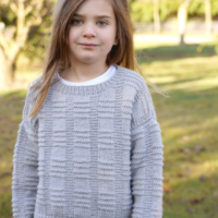 Lisa F Design Leaflet LF49 - Silver Sweater