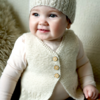 Lisa F Design Leaflet Bc120 - Millar Vest, Hat & Booties