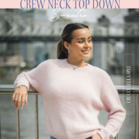 Crucci Crew Neck Top Down Sweater 2309 Leaflet