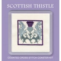 Scottish Thistle Coaster Kit from Textile Heritage