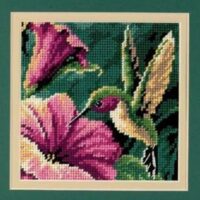 Dimensions Needlepoint Hummingbird Drama