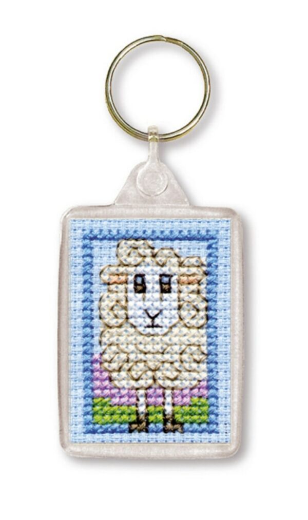 Wee Woolly Sheep Keyring from Textile Heritage