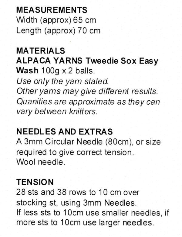 Alpaca Yarn Knitting Leaflet 1320 - Image 2