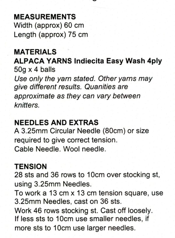 Alpaca Yarn Knitting Leaflet 1936 - Image 2