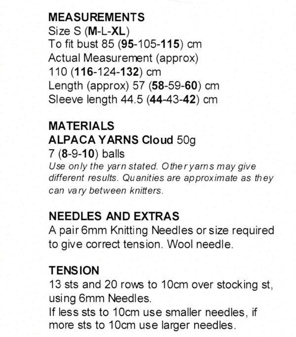 Alpaca Yarn Knitting Leaflet 2512 - Image 2