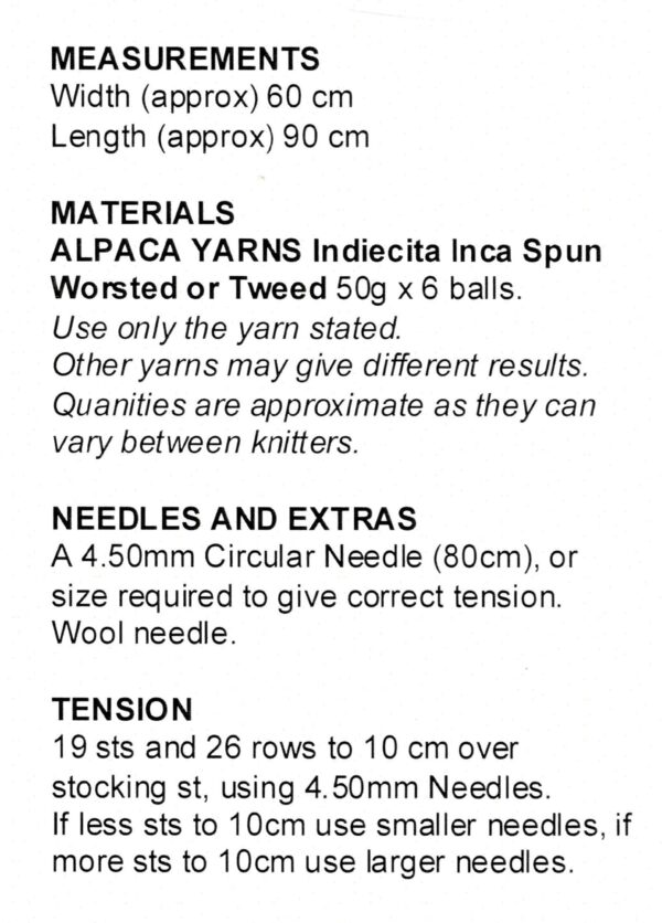 Alpaca Yarn Knitting Leaflet 2634 - Image 2