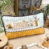 I Would Rather Bee Stitching Cross Stitch by Lindsey Weight of Primrose Cottage - PAPER Pattern