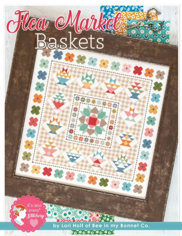 Flea Market Baskets Cross Stitch Pattern by It's Sew Emma