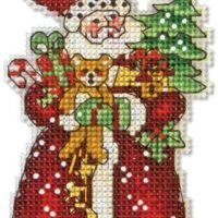 Santa Christmas Ornament Cross Stitch Kit