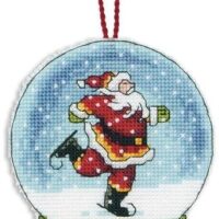 Dimensions Joy Snowglobe (Christmas Ornament) Cross Stitch Kit
