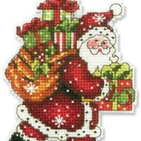 Santa with Bag (Christmas Ornament) Cross Stitch Kit