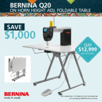 BERNINA Q20 onHeight Adj. Folding Table
