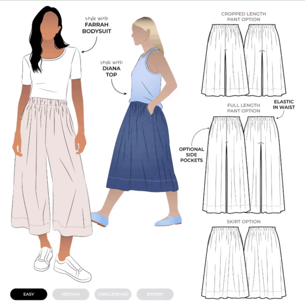 Style Arc Rumi Woven Skirt and Pant (sizes 04 to 16)