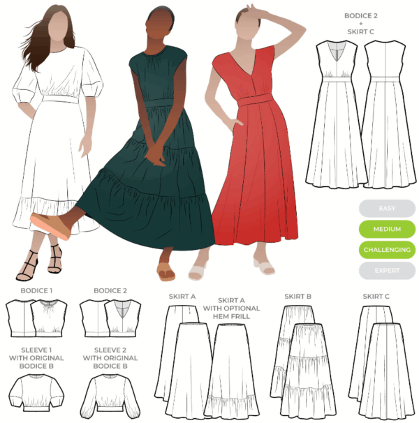 Style Arc Trinnie Dress Extension Pack  (size 10 - 22)