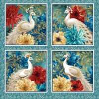 Alabaster Wings Pillow Block Panel by Blank Quilting