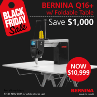 BERNINA Q16 on Horn Foldable Table