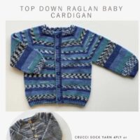 Crucci Top Down Raglan Baby Cardigan Leaflet 2324