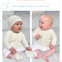 Crucci Pattern 205 Baby 8ply Moss Stitch Set
