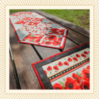 ANZAC table runner pieced