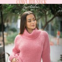 Crucci Knitting Pattern 2310 Cowl Rib Neck Sweater