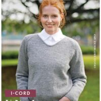 Crucci Knitting Pattern 2604 i-Cord V Neck Sweater
