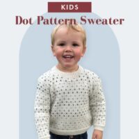 Crucci Knitting Pattern 2602 Kids Dot Pattern Sweater