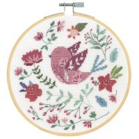 DMC Folk Bird 14 Count Cross Stitch Kit