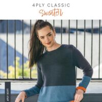 Crucci Ladies 4ply Classic Sweater Leaflet 2108