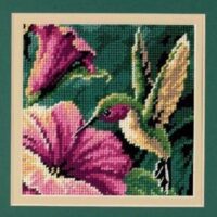 Dimensions Needlepoint Hummingbird Drama
