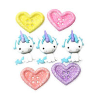 Jesse James Dress It Up Buttons - Unicorn Love