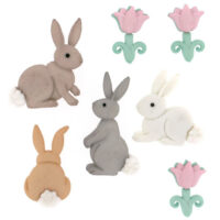 Jesse James Dress It Up Buttons - Cotton Tail