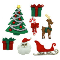 Jesse James Dress It Up Buttons - Christmas Eve
