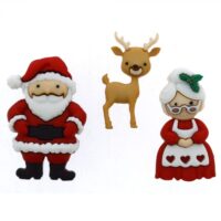 Jesse James Dress It Up Buttons - Mr & Mrs Claus