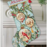 Enchanted Ornament Christmas Stocking Cross Stitch Kit