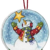 Dimensions Believe Snowglobe (Christmas Ornament) Cross Stitch Kit