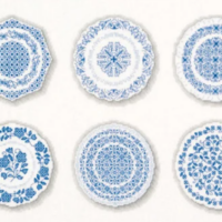 Porcelain Plates by Mary Hickmott Designs