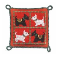 Scotties & Westies Pincushion from Textile Heritage