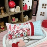 Home Sweet Home Cross Stitch by Lindsey Weight of Primrose Cottage - Paper Pattern