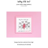 Why Fit In? Cross Stitch Pattern