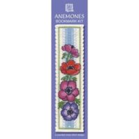 Anemones Bookmark Cross Stitch Kit from Textile Heritage