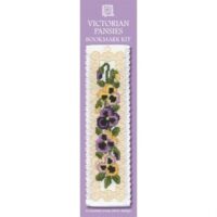 Victorian Panies Bookmark Cross Stitch Kit from Textile Heritage
