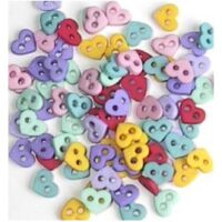 Jesse James Dress It Up Buttons - Micro Mini Hearts Flirt