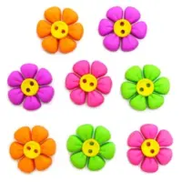 Jesse James Dress It Up Buttons - Bubble Gum Blooms