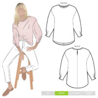 Style Arc Mimi Woven Top (sizes 18 to 30)