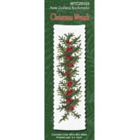 Lyn Manning Cross Stitch Kit Bookmark - Christmas Wreath