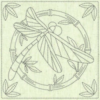 Sashiko Cloth - Summertime (White)