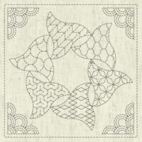 Sashiko Cloth - Kaza Guruma 5