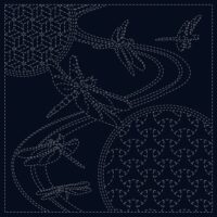 Sashiko Cloth  - Dragonflies