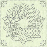 Sashiko Cloth - Kaza Guruma 4