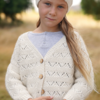 Lisa F Design Leaflet LF45 - Kelsey Cardi & Hat